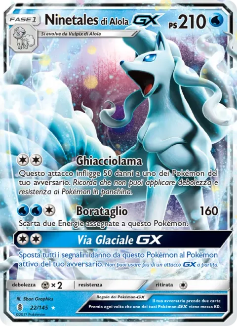 Alolan Ninetales GX [Ice Blade | Blizzard Edge | Ice Path GX]