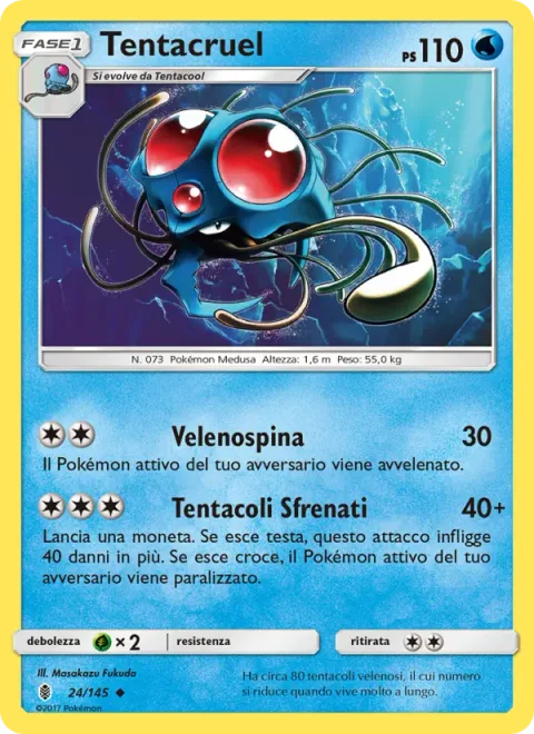 Tentacruel [Poison Sting | Seething Tentacles]