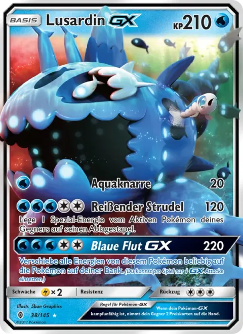 Wishiwashi GX [Water Gun | Torrential Vortex | Blue Surge GX]