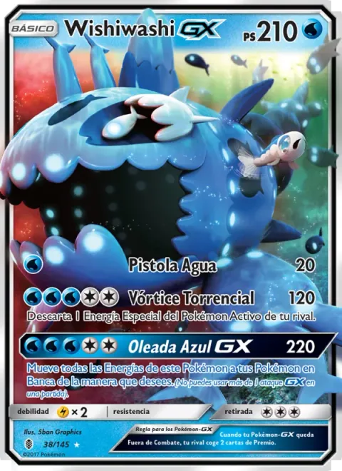 Wishiwashi GX [Water Gun | Torrential Vortex | Blue Surge GX]