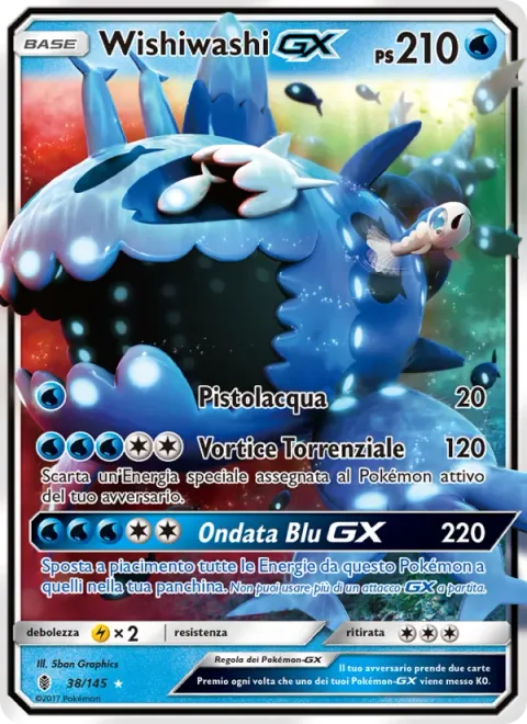 Wishiwashi GX [Water Gun | Torrential Vortex | Blue Surge GX]