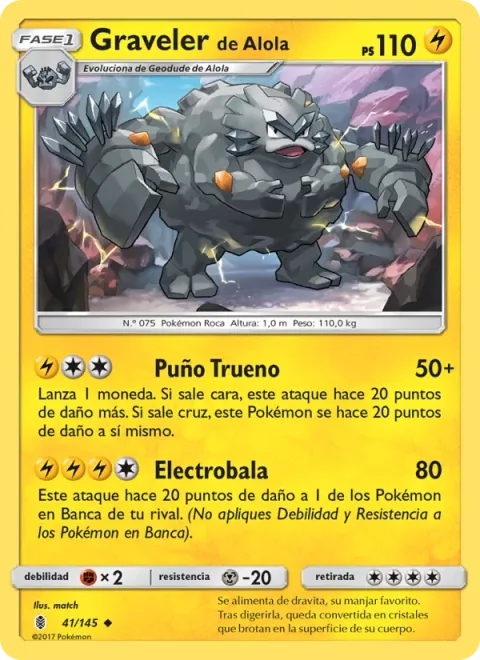 Alolan Graveler [Thunder Punch | Electrobullet]