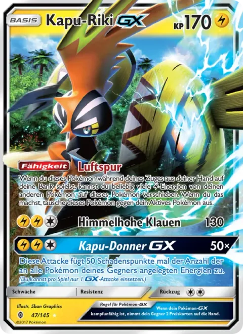 Tapu Koko GX [Aero Trail | Sky-High Claws | Tapu Thunder GX]