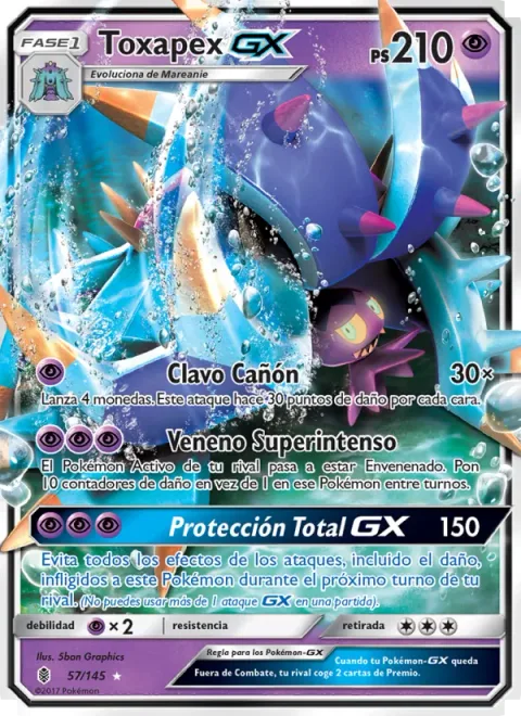 Toxapex GX [Spike Cannon | Ultra-Toxic Poison | Total Shelter GX]