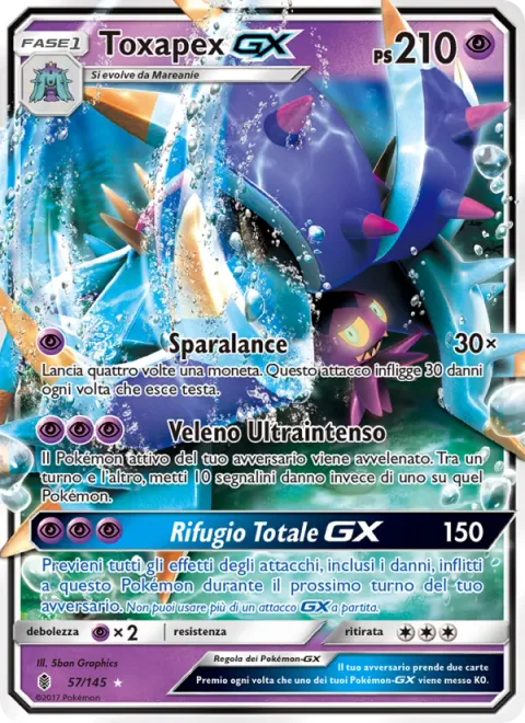 Toxapex GX [Spike Cannon | Ultra-Toxic Poison | Total Shelter GX]