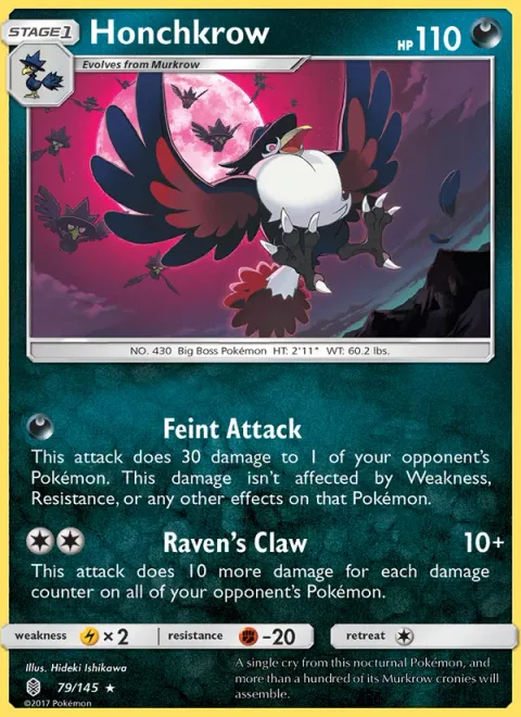 Honchkrow [Feint Attack | Raven's Claw]