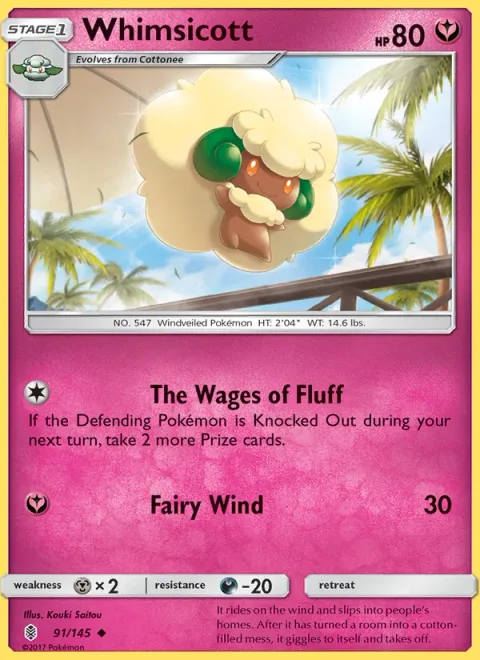 Whimsicott [The Wages of Fluff | Fairy Wind]