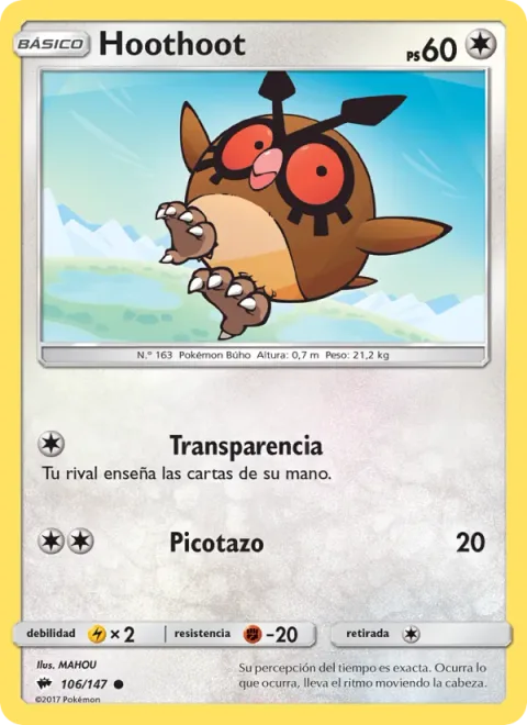 Hoothoot [See Through | Peck]