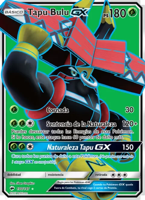 Tapu Bulu GX [Horn Attack | Nature's Judgment | Tapu Wilderness GX]