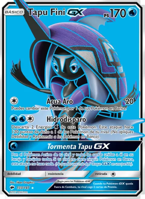Tapu Fini GX [Aqua Ring | Hydro Shot | Tapu Storm GX]