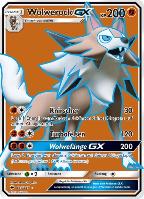 Lycanroc GX [Crunch | Accelerock | Lycanfang GX]