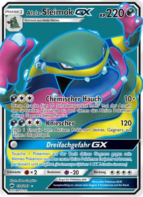 Alolan Muk GX [Chemical Breath | Crunch | Tri Hazard GX]