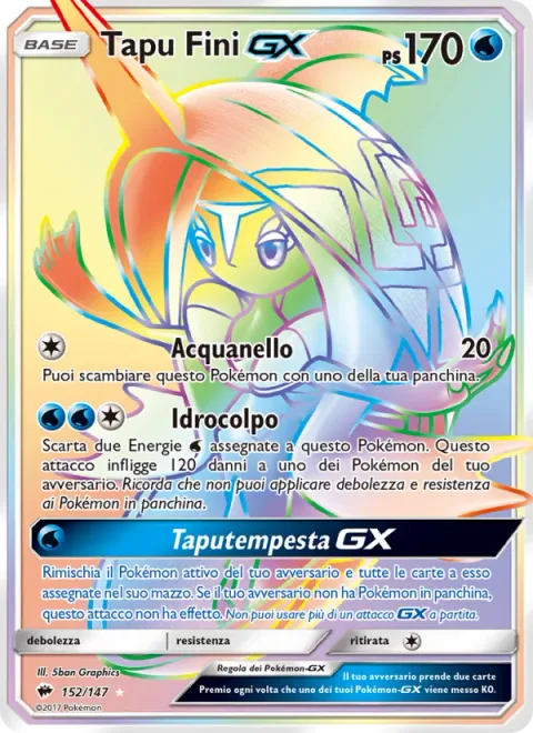 Tapu Fini GX [Aqua Ring | Hydro Shot | Tapu Storm GX]