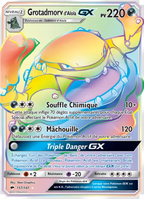 Alolan Muk GX [Chemical Breath | Crunch | Tri Hazard GX]
