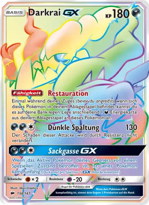 Darkrai GX [Restoration | Dark Cleave | Dead End GX]