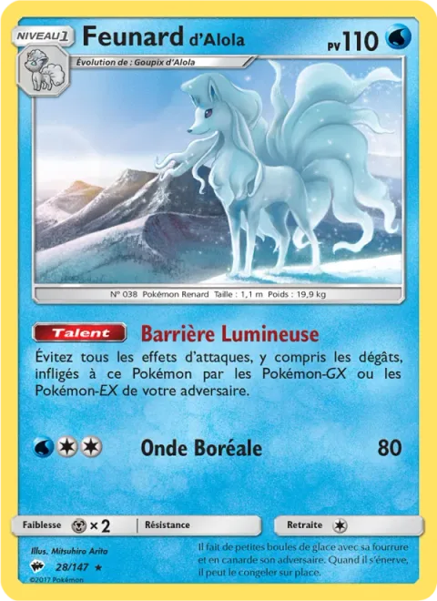 Alolan Ninetales [Luminous Barrier | Aurora Beam]