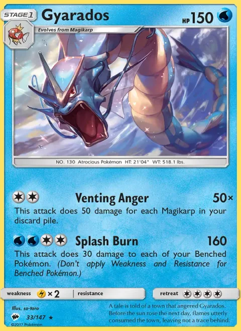 Gyarados [Venting Anger | Splash Burn]