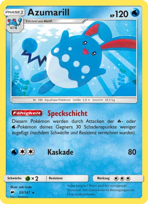 Azumarill [Thick Fat | Waterfall]