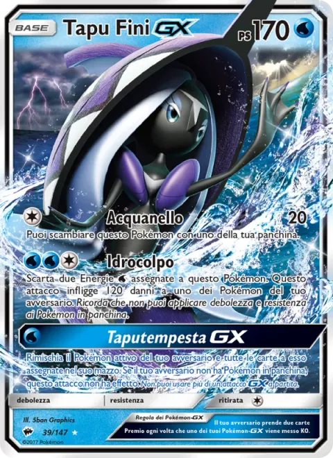 Tapu Fini GX [Aqua Ring | Hydro Shot | Tapu Storm GX]