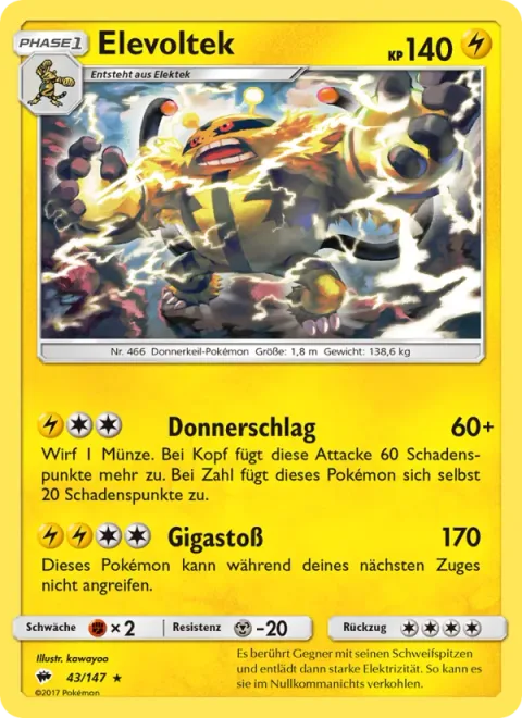 Electivire [Thunder Punch | Giga Impact]