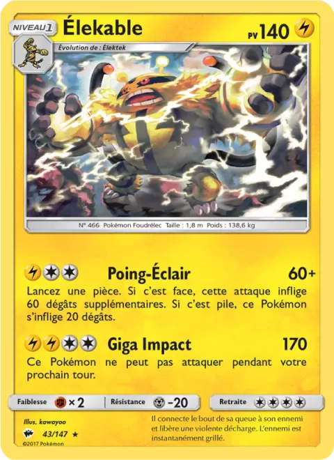 Electivire [Thunder Punch | Giga Impact]