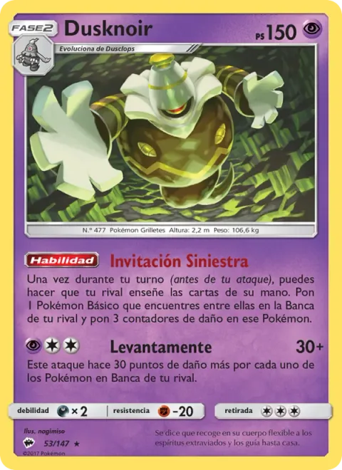Dusknoir [Dark Invitation | Mind Jack]