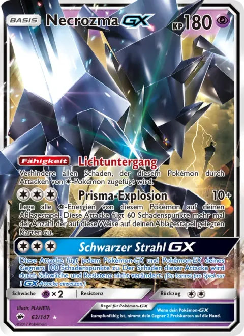 Necrozma GX [Light's End | Prismatic Burst | Black Ray GX]