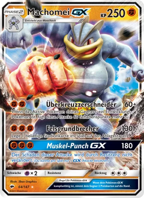 Machamp GX [Cross-Cut | Bedrock Breaker | Muscle Punch GX]