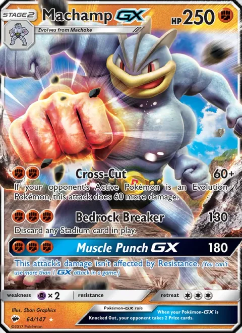 Machamp GX [Cross-Cut | Bedrock Breaker | Muscle Punch GX]