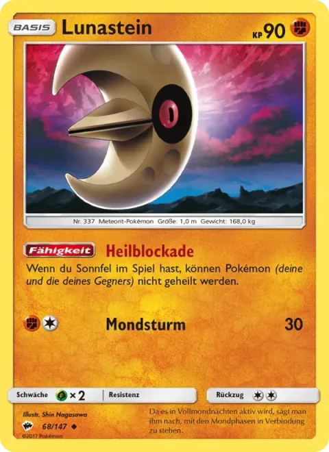 Lunatone [Heal Block | Lunar Blast]