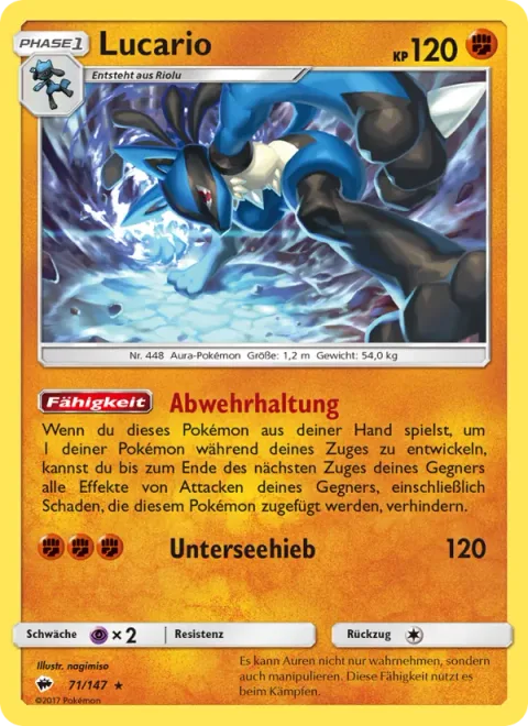 Lucario [Stance | Submarine Blow]