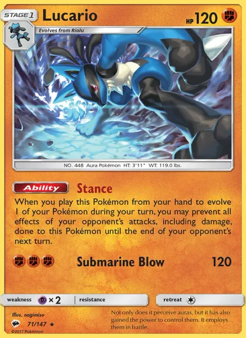 Lucario [Stance | Submarine Blow]