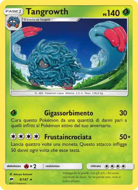 Tangrowth [Giga Drain | Crosswise Whip]