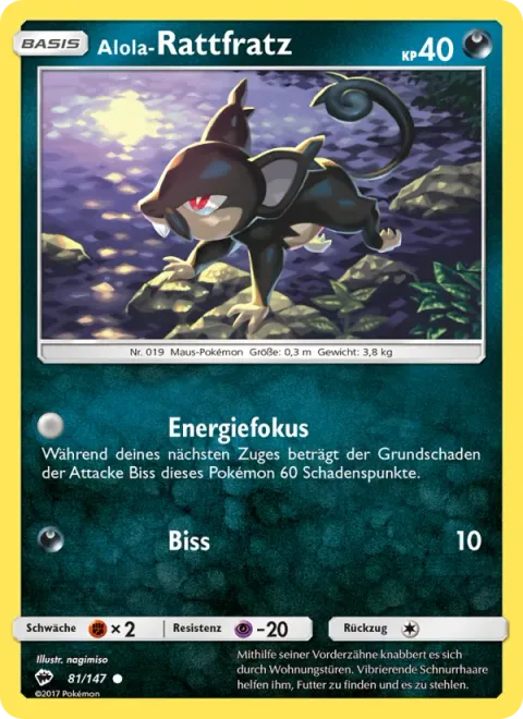 Alolan Rattata [Focus Energy | Bite]