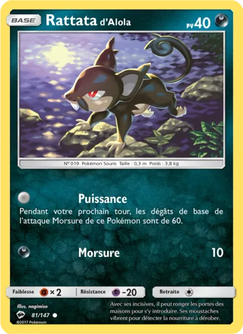Alolan Rattata [Focus Energy | Bite]