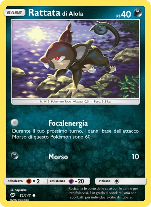 Alolan Rattata [Focus Energy | Bite]