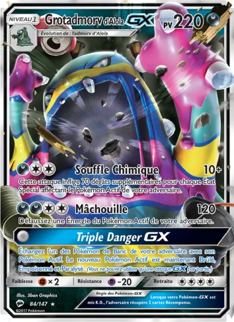 Alolan Muk GX [Chemical Breath | Crunch | Tri Hazard GX]