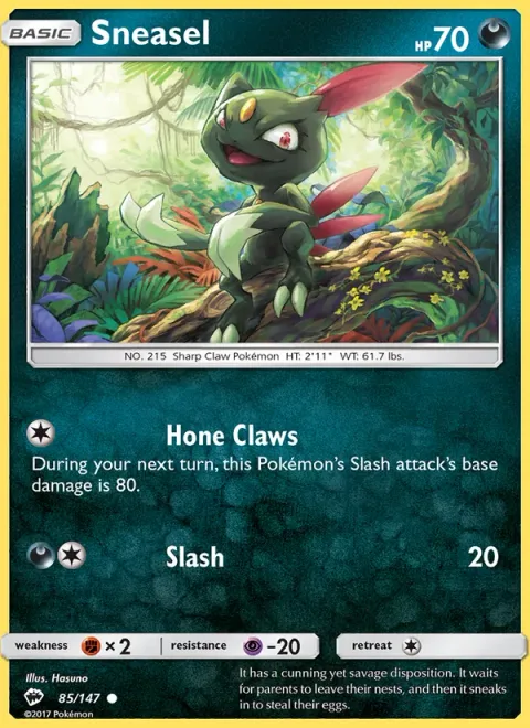 Sneasel [Hone Claws | Slash]