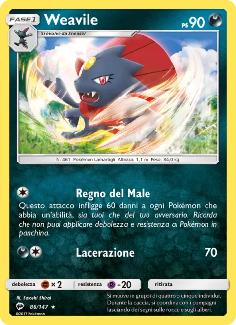 Weavile [Rule of Evil | Slash]