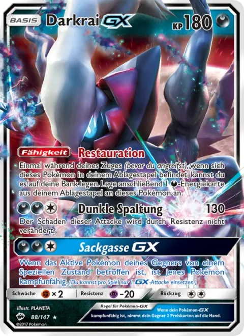 Darkrai GX [Restoration | Dark Cleave | Dead End GX]