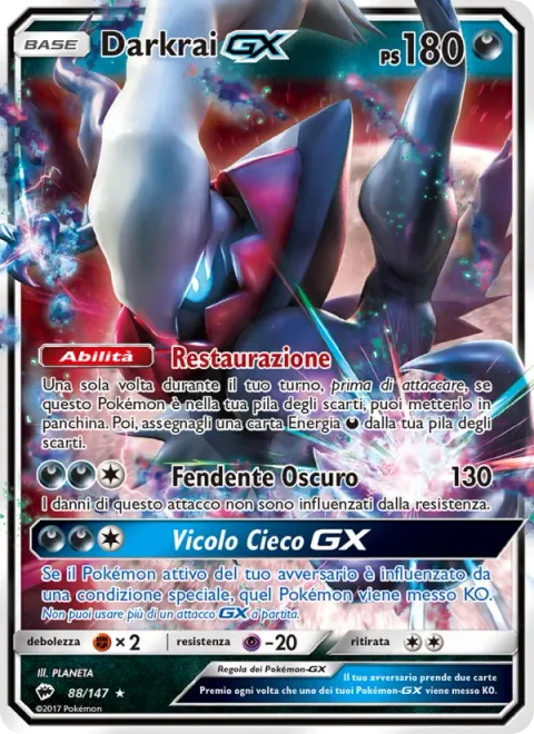 Darkrai GX [Restoration | Dark Cleave | Dead End GX]
