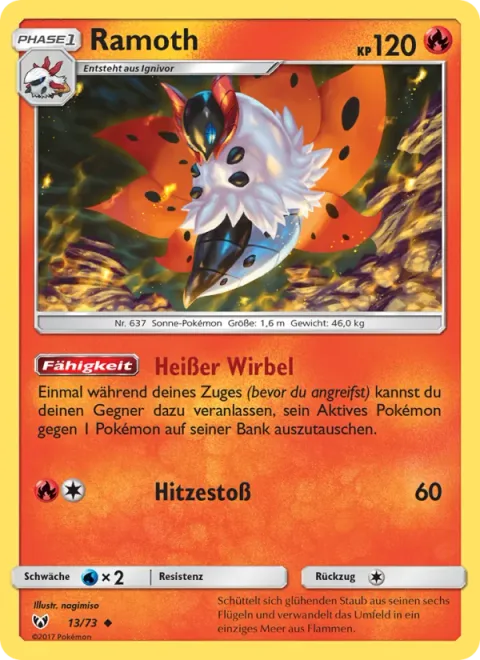 Volcarona [Heat Cyclone | Heat Blast]
