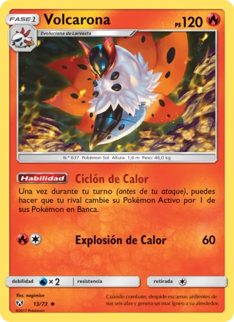 Volcarona [Heat Cyclone | Heat Blast]
