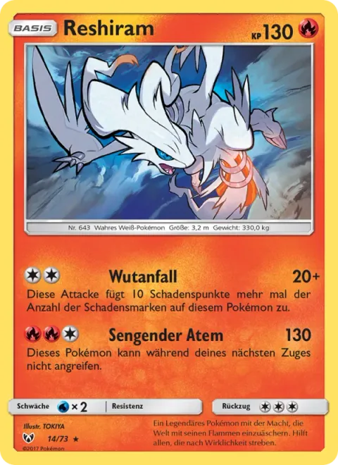 Reshiram [Outrage | Scorching Breath]