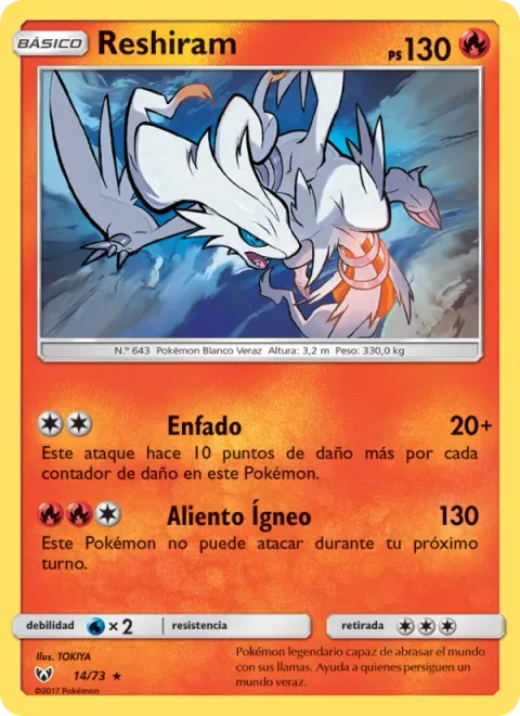 Reshiram [Outrage | Scorching Breath]
