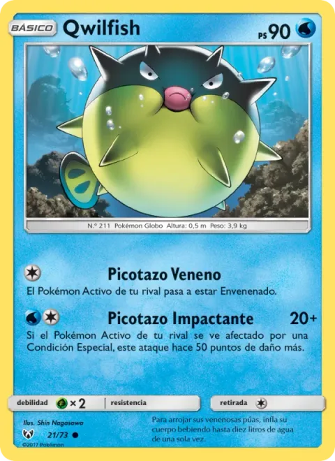 Qwilfish [Poison Sting | Shocking Sting]