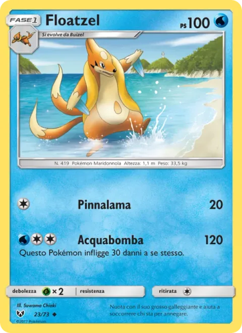 Floatzel [Razor Fin | Aqua Bomb]