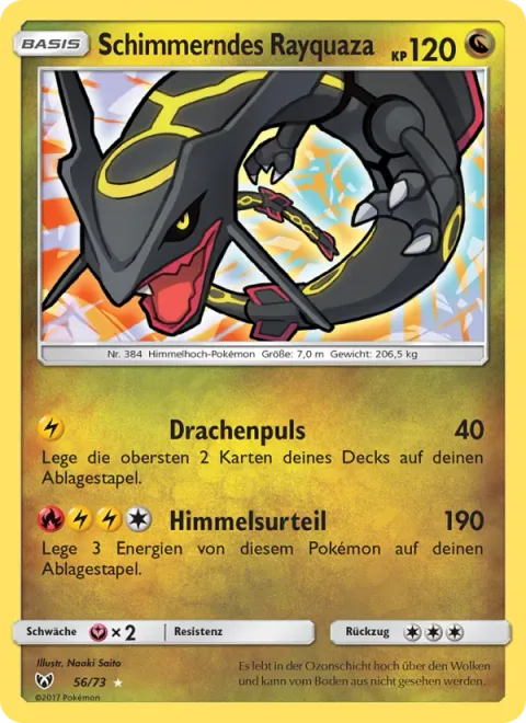 Shining Rayquaza [Dragon Pulse | Sky Judgment]