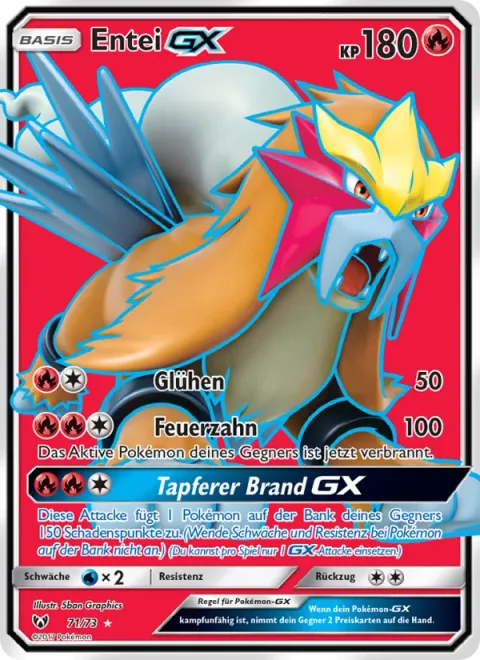 Entei GX [Combustion | Fire Fang | Brave Burn GX]
