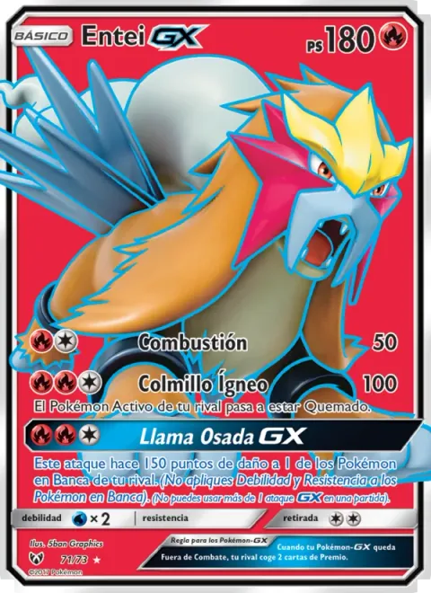 Entei GX [Combustion | Fire Fang | Brave Burn GX]
